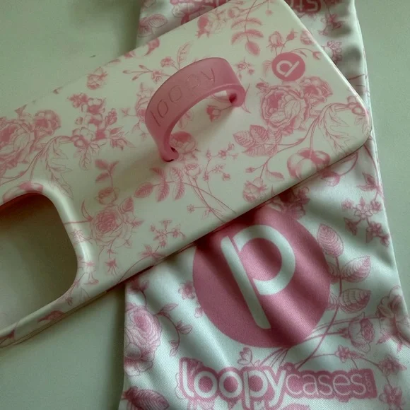 Loopy Pink Toile Case - Picture 2 of 7